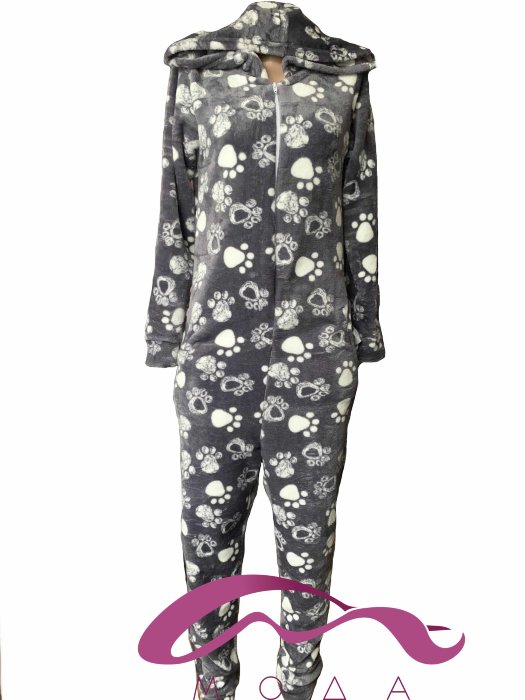 Женская махровая пижама Кигуруми Лапки  