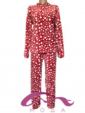 Женская махровая пижама Кнопка